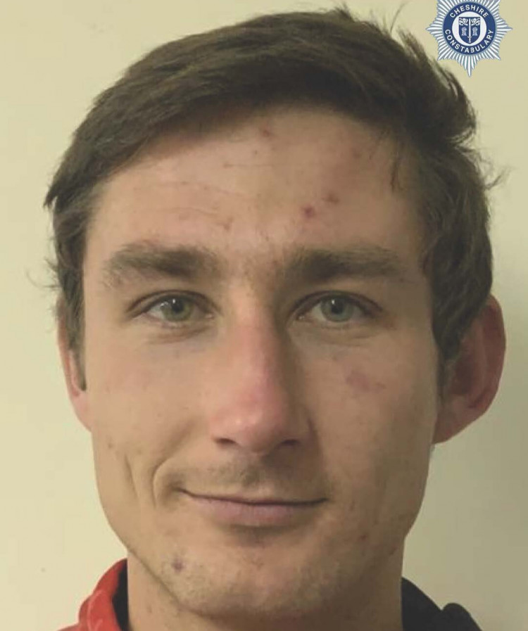 Sebastian Loziak is wanted in relation to an incident in Chester (Image via: Cheshire Constabulary)