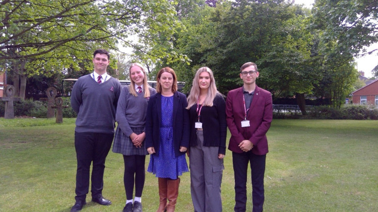 Amanda Hack MP visits Ashby School as part of Government's National Youth Strategy Initiative (Photo: Amanda Hack)