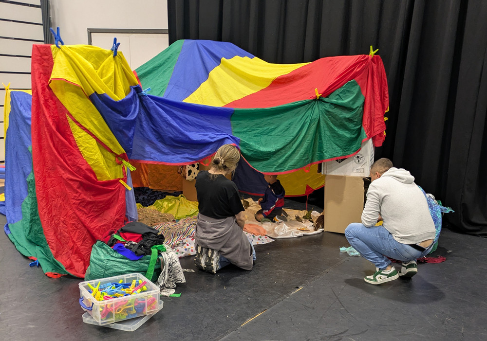 Den building. Den building.