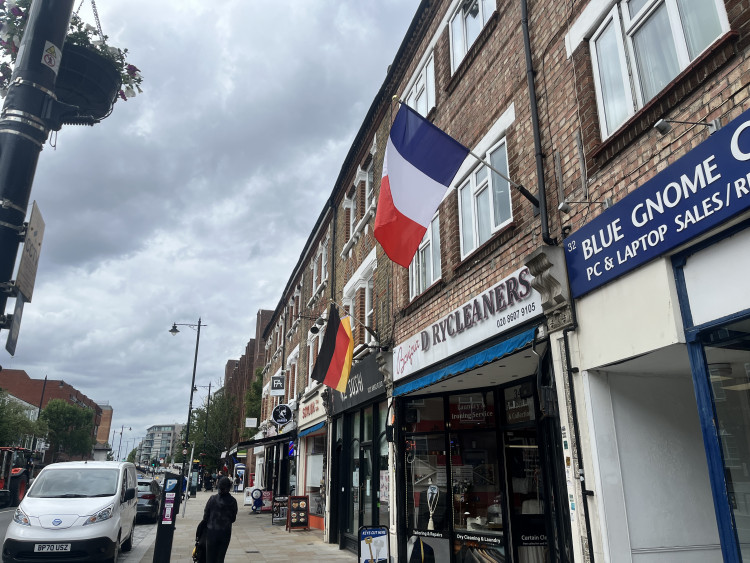 Richmond town centre and high streets were adorned with over 400 flags to celebrate the borough’s twinning with Konstanz and Fontainebleau (credit: Cesar Medina).