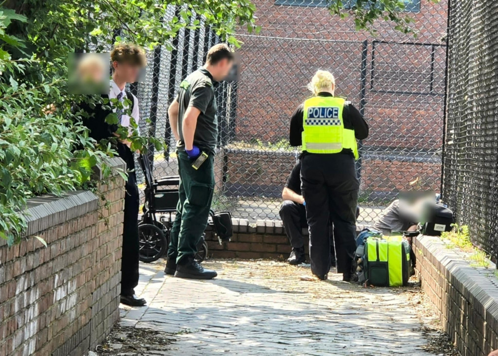 On Friday 13 June, North West Ambulance Service and Cheshire Police received reports of concerns for the welfare of a man on West Street, sat on a wall by Crewe UTC (Nub News). On Friday 13 June, North West Ambulance Service and Cheshire Police received reports of concerns for the welfare of a man on West Street, sat on a wall by Crewe UTC (Nub News).