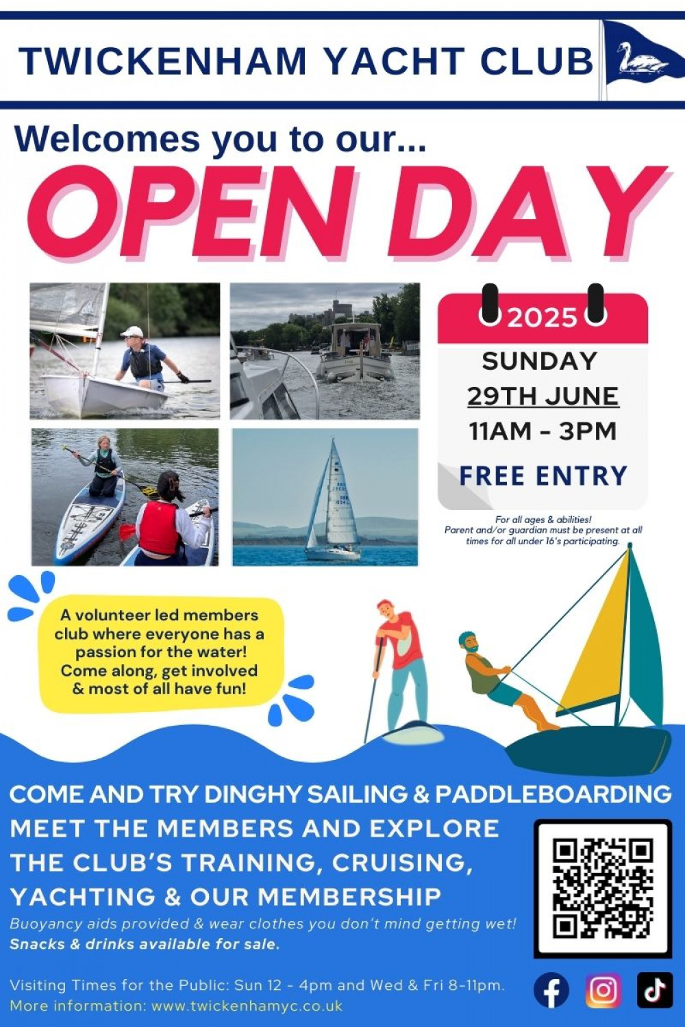 Twickenham Yacht Club Open Day: Try Sailing & Paddleboarding Twickenham Yacht Club Open Day: Try Sailing & Paddleboarding