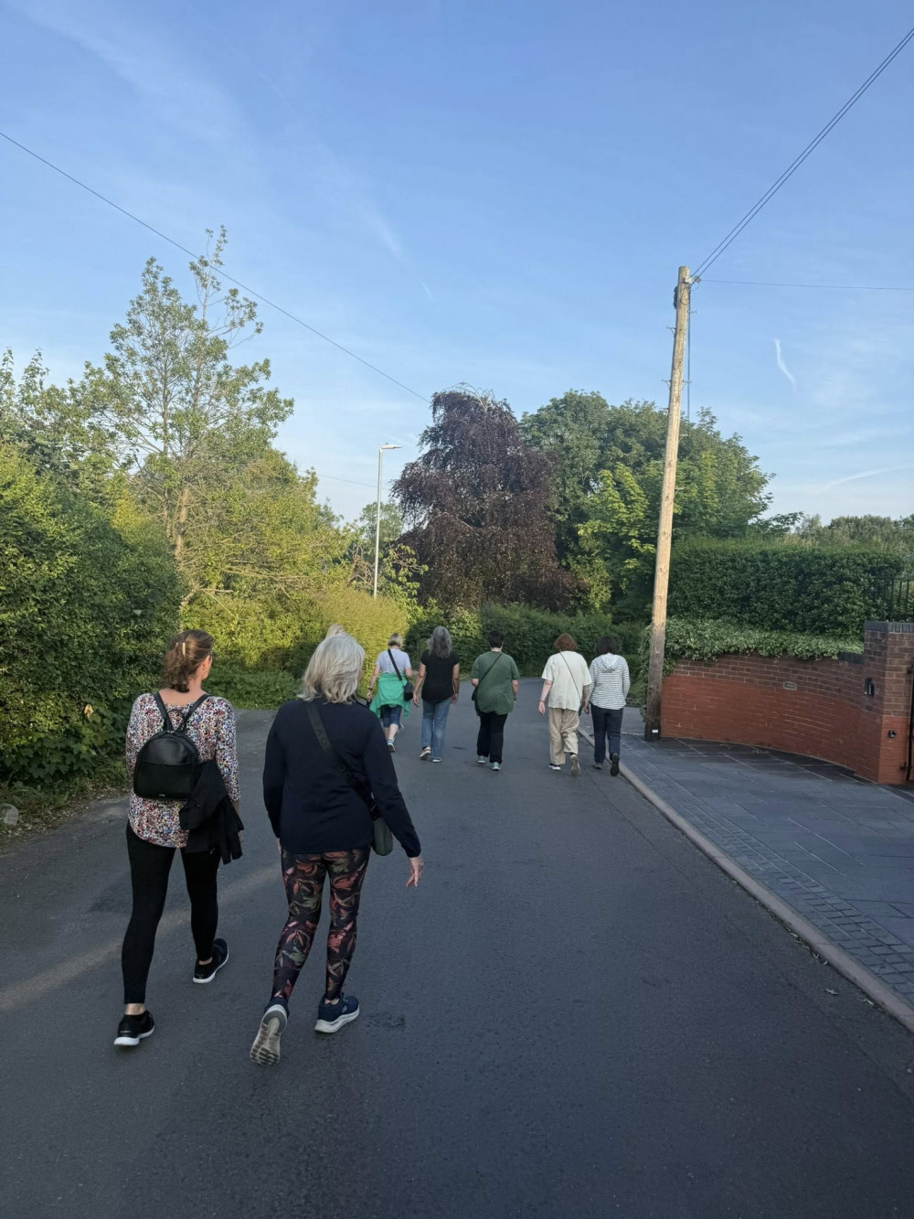 A Sandbach women's walking group helped raise money at Middlewich Folk & Boat Festival - photo from one of the group's weekly walks in the town. (Photo: 'Talking is Healing') A Sandbach women's walking group helped raise money at Middlewich Folk & Boat Festival - photo from one of the group's weekly walks in the town. (Photo: 'Talking is Healing')