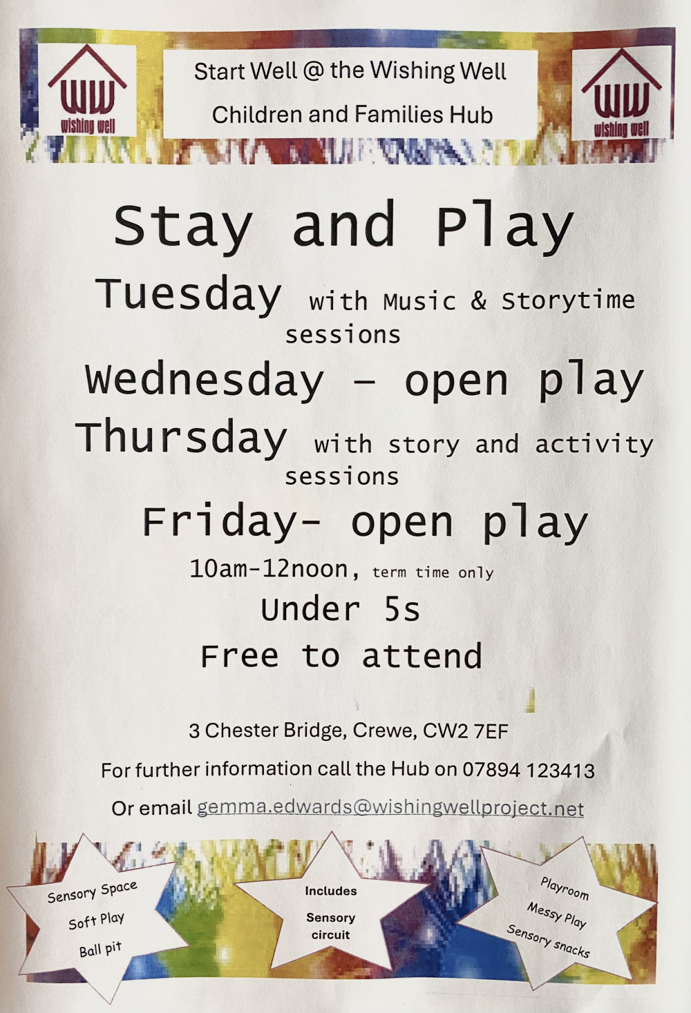Wishing Well Stay and Play Sessions Wishing Well Stay and Play Sessions