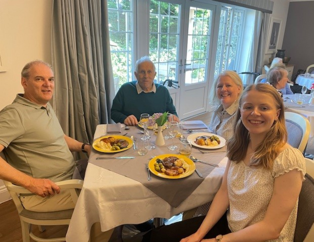 Resident Neville was thrilled to be joined on Father's Day by his granddaughter, who visited with her dad and her mum Sara, who said, “This means so much to us.” Resident Neville was thrilled to be joined on Father's Day by his granddaughter, who visited with her dad and her mum Sara, who said, “This means so much to us.”