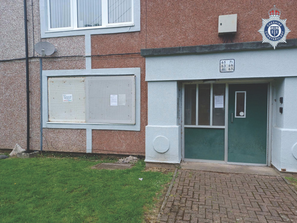 The property was causing "considerable disruption and anguish" for residents of Thirlmere Road in Hoole (Image via: Cheshire Constabulary)