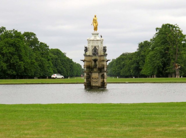 The restoration of Bushy Park's Diana Fountain began in October 2024 (Credit: Steve Daniels)