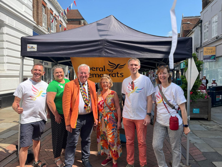 Hitchin Liberal Democrats at Pride Event 