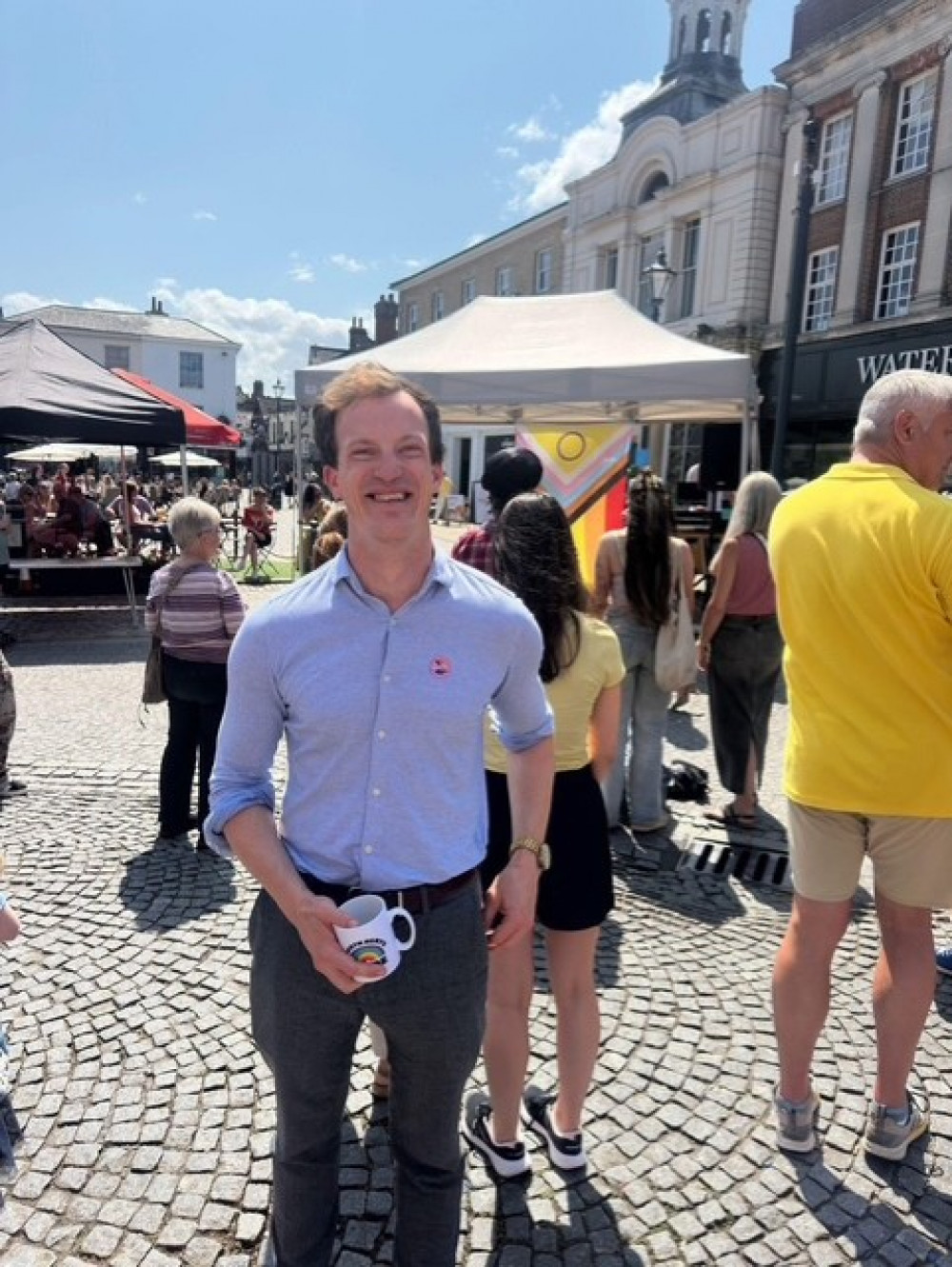 Alistair Strathern MP at Hitchin Pride Alistair Strathern MP at Hitchin Pride