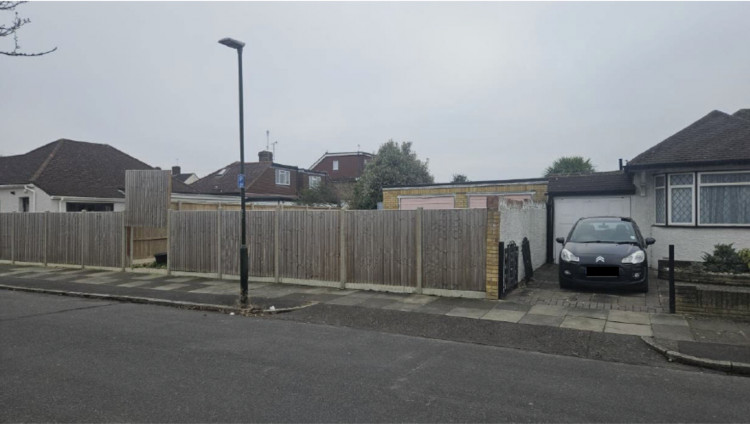The disused garage site off Albemarle Avenue could be replaced with a two-storey bungalow-style house under new proposals (credit: Planning application).