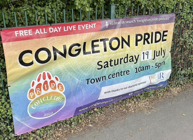 Two banners promoting Congleton Pride have been stolen (Credit: Congleton Pride)