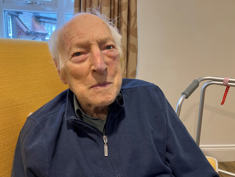 95-year-old Alfred is now living at Royal Star & Garter's Surbiton Home (Credit: Royal Star & Garter)