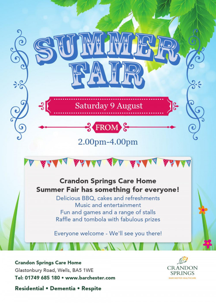 Everyone is invited to the Crandon Springs Summer Fair on Sat 9 August, 2-4pm.