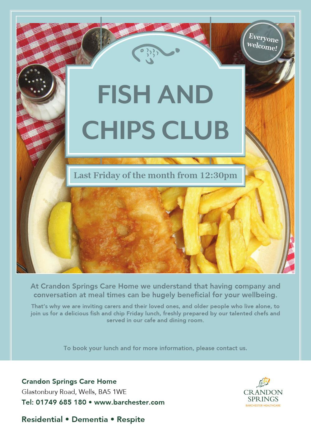 Crandon Springs Fish & Chips Friday Lunch Club Crandon Springs Fish & Chips Friday Lunch Club