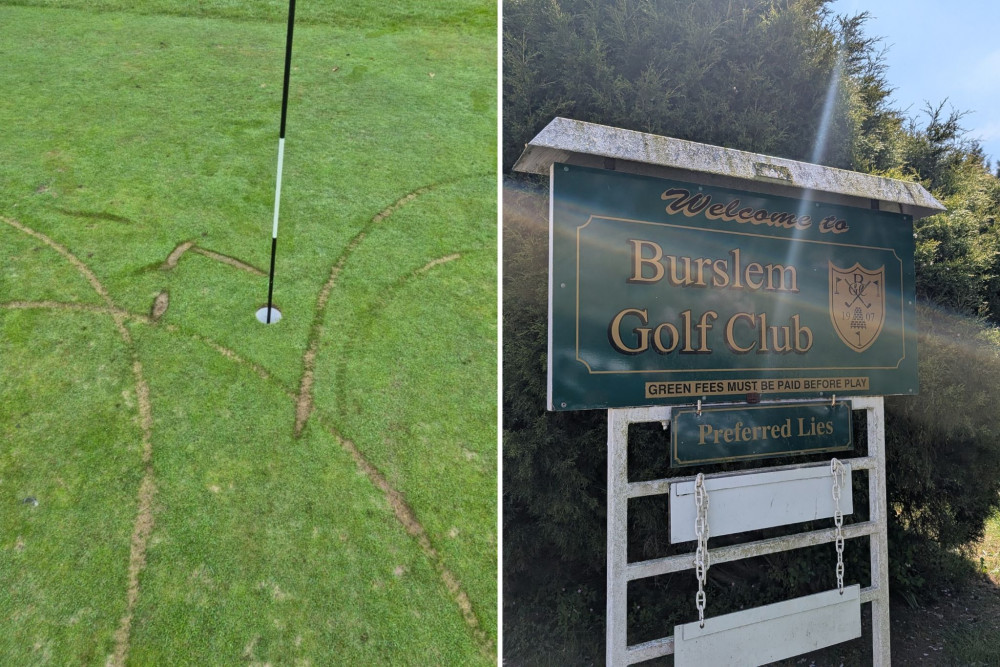 Off-road bikes are repeatedly ripping up parts of Burslem Golf Club.(LDRS) Off-road bikes are repeatedly ripping up parts of Burslem Golf Club.(LDRS)