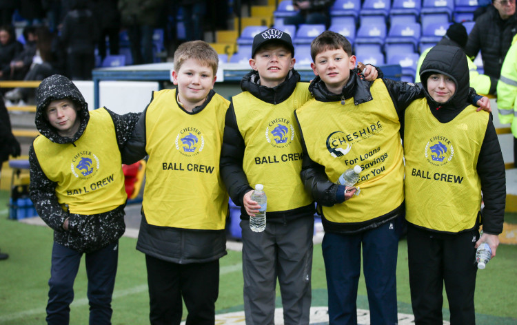 The Chester FC Ball Crew is welcoming new team members for match days (Image via: Chester FC Community Trust)