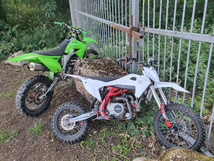 The two bikes at Goldenhill Golf Course. (Staffordshire Police)