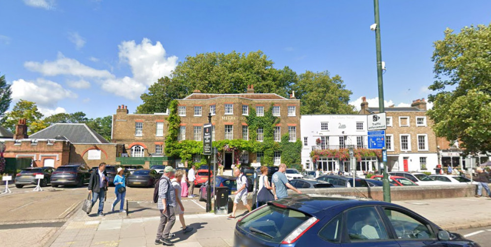 Both applicants would like to trade outside of the Mitre Hotel on Hampton Court Way (Image via Google Street View) Both applicants would like to trade outside of the Mitre Hotel on Hampton Court Way (Image via Google Street View)