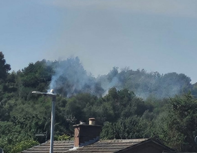 Nearby residents saw smoke at Park Hall Country Park this afternoon. (Supplied)