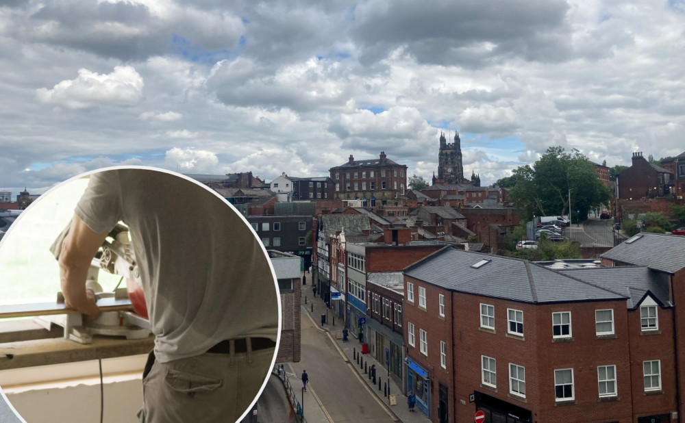 A rogue trader who used 'aggressive and misleading' practices on Heaton Mersey residents has been jailed for 18 months (Images: main - Nub News / inset - Unsplash) A rogue trader who used 'aggressive and misleading' practices on Heaton Mersey residents has been jailed for 18 months (Images: main - Nub News / inset - Unsplash)