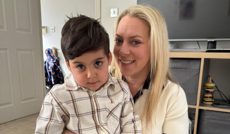 Gulcan Aydogan and her four-year-old son (Credit: Gulcan Aydogan)