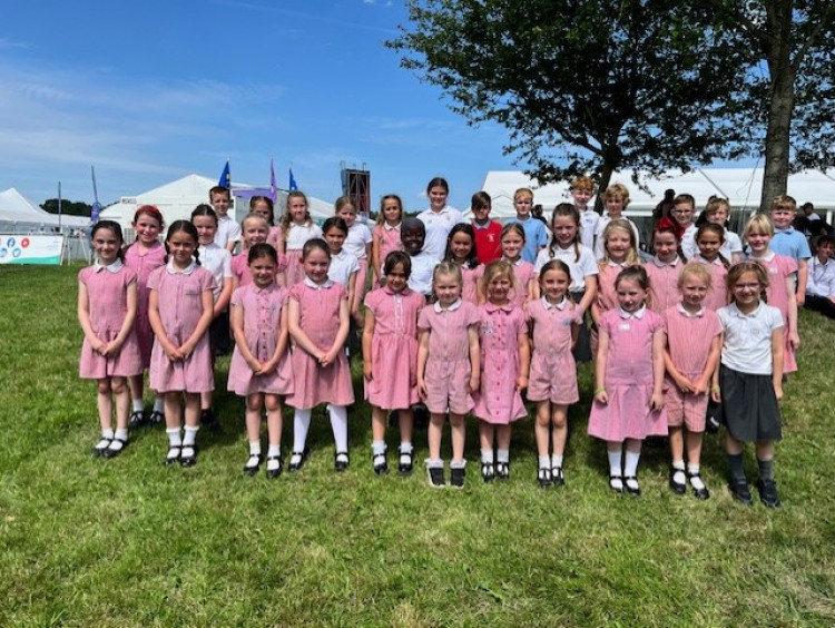 Children from Elworth Hall Primary School in Sandbach performed at the Cheshire Show. (Photo: Emma Clark) 
