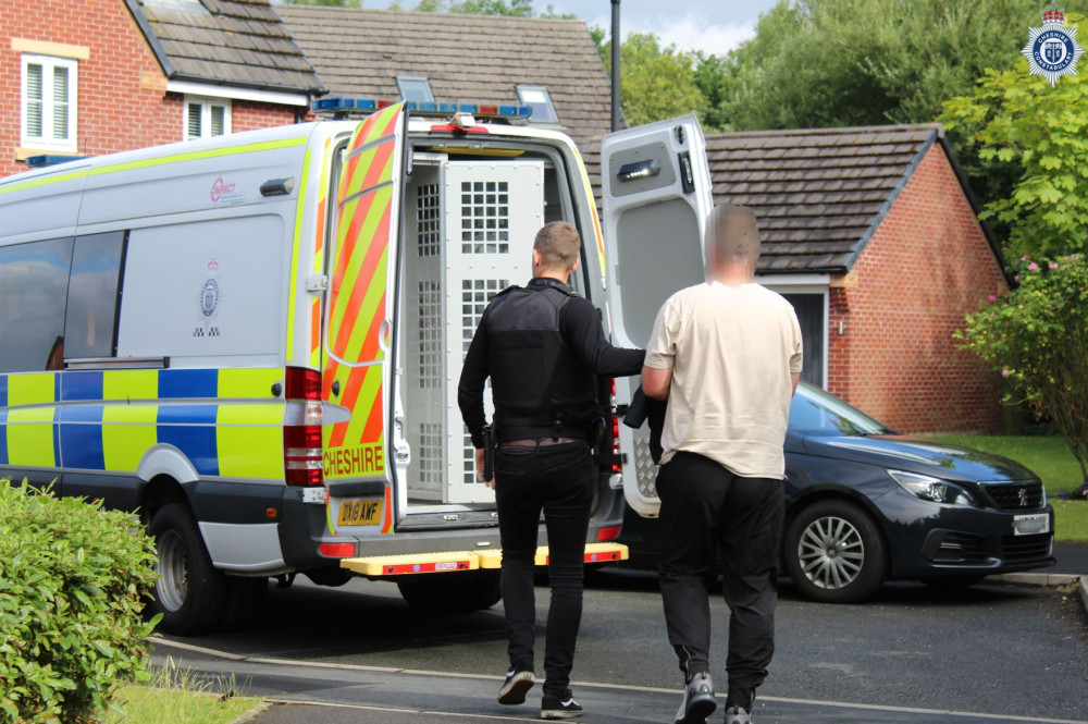 Cheshire Police has arrested a 39-year-old man from Crewe, wanted in connection to serious assault offences (Cheshire Police). Cheshire Police has arrested a 39-year-old man from Crewe, wanted in connection to serious assault offences (Cheshire Police).