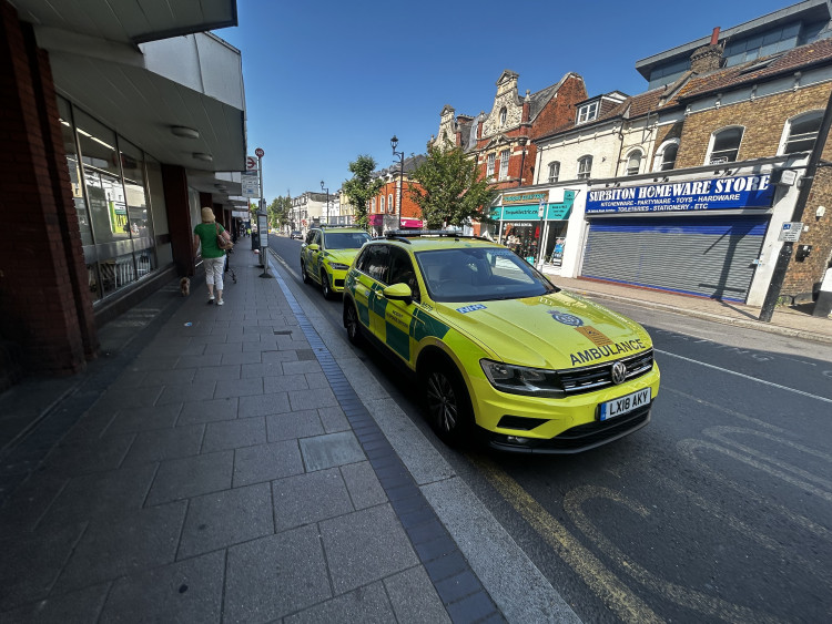 The incident occurred on Surbiton's Victoria Road this morning (Credit: Tilly O'Brien)