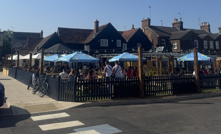 No better sight than a full beer garden 