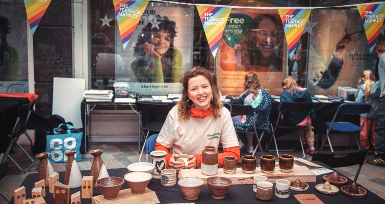 The Teenage Market at Merseyway Shopping Centre offered young local entrepreneurs the chance to earn some money using their own creativity (Image - The Teenage Market)