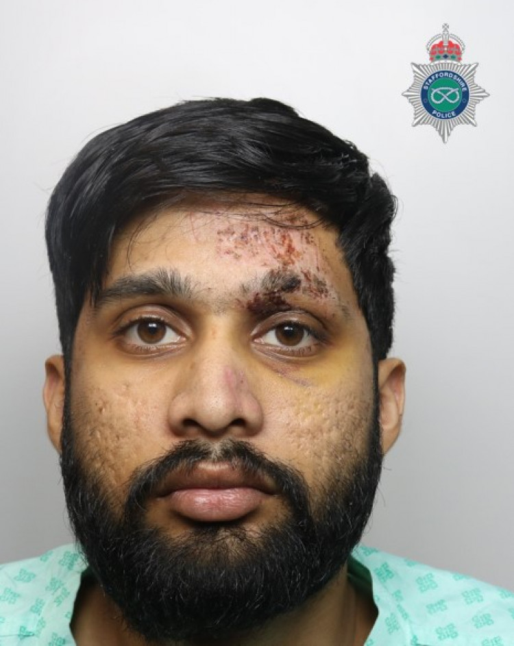 Ghulam Haider, 22, has been jailed. (Staffordshire Police)