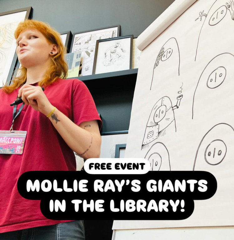 MOLLIE RAY’S GIANTS IN THE LIBRARY! (FREE EVENT) MOLLIE RAY’S GIANTS IN THE LIBRARY! (FREE EVENT)