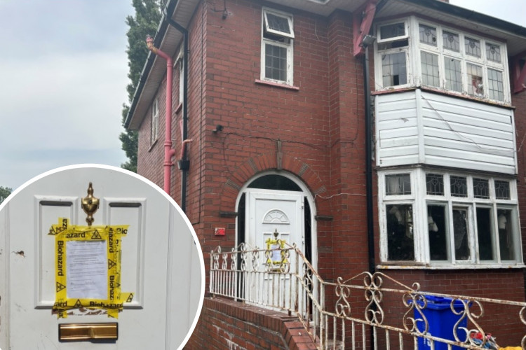 A house on Oxford Road in Stoke-on-Trent has been shut down. (Staffordshire Police)