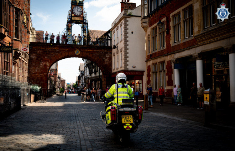 Chester Beat Team was deployed in both uniform and plain clothes across the city (Image via: Cheshire Constabulary)