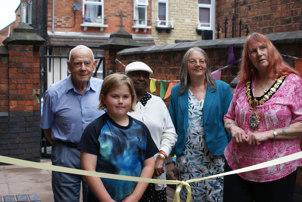 Union Street Baptist Church officially opened its new community garden on Saturday 21 June, with Mayor of Crewe, Cllr Sally Graham, cutting the ribbon (Supplied). Union Street Baptist Church officially opened its new community garden on Saturday 21 June, with Mayor of Crewe, Cllr Sally Graham, cutting the ribbon (Supplied).