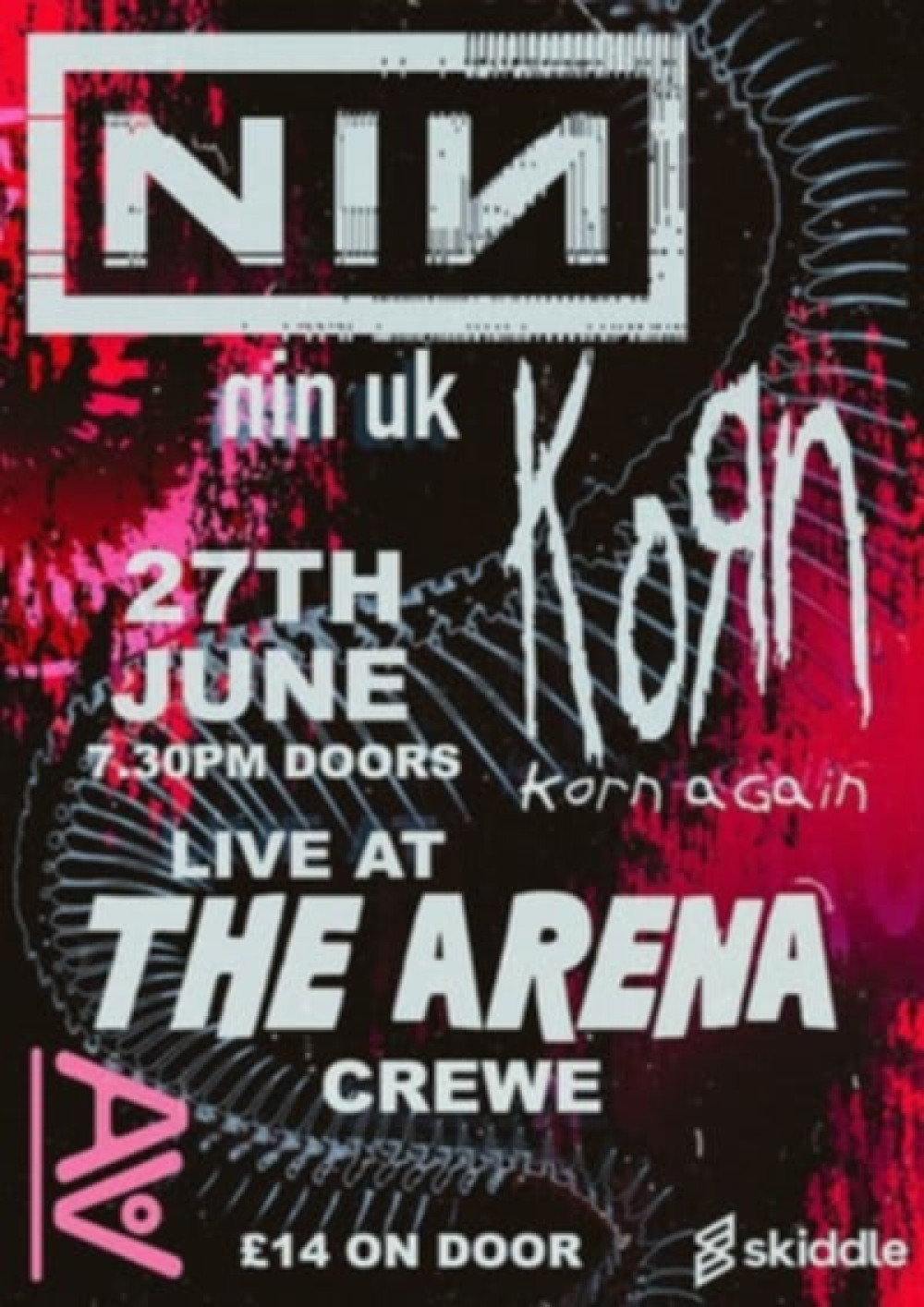 Korn Again & Nin UKDouble Header with Alt/Emo After-Party. Korn Again & Nin UKDouble Header with Alt/Emo After-Party.