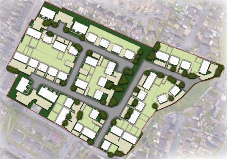 Over 100 new homes are proposed for the site of the demolished Tuscan Works in Longton. (Google)(Planning applicaton)