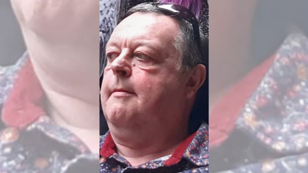 Steven, 57, was last seen in Quantock Close in Heaton Norris around 2pm on Sunday 22 June (Image via GMP) Steven, 57, was last seen in Quantock Close in Heaton Norris around 2pm on Sunday 22 June (Image via GMP)