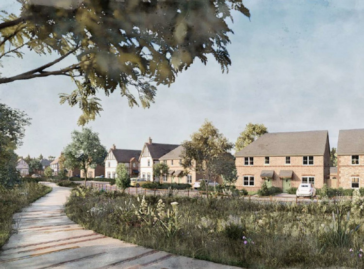 CGI imaged of the proposed development in Chelford (Credit: IDPartnership)