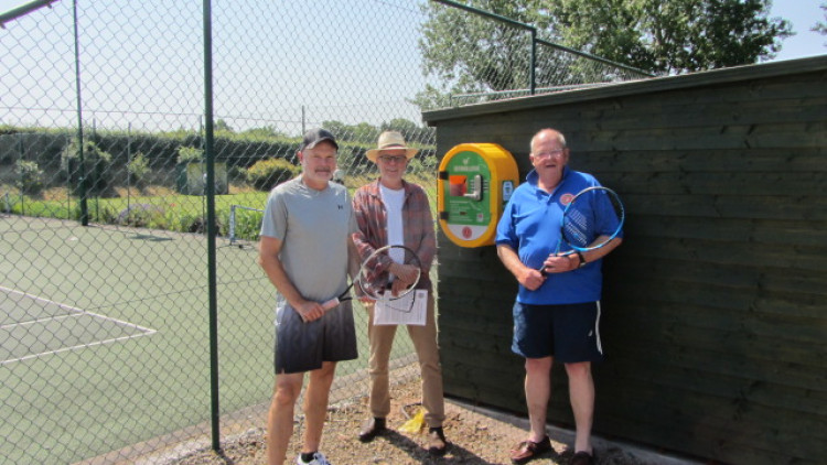 The latest defibrillator has been installed at Kenilworth Tennis, Squash and Croquet Club (image supplied)