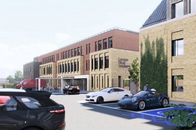 An artist’s impression shows the future Barnes Hospital site, set to open in 2027 with modern mental health facilities and a new specialist school (credit: Richmond Council).