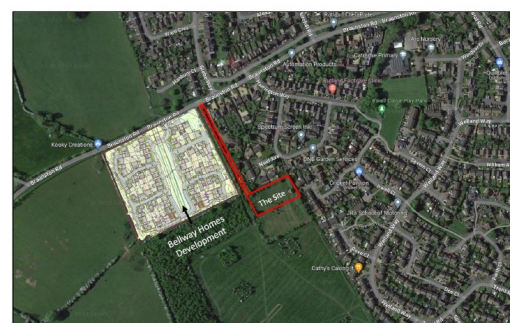 Planning rejected for five self-build houses on green field site in Oakham (Photo: LDRS) Planning rejected for five self-build houses on green field site in Oakham (Photo: LDRS)