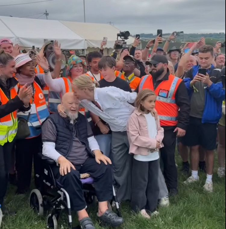 Michael and Emily Eavis open the gates to the 2025 Glastonbury Festival (Photo: Glastonbury Festivals/FB) 