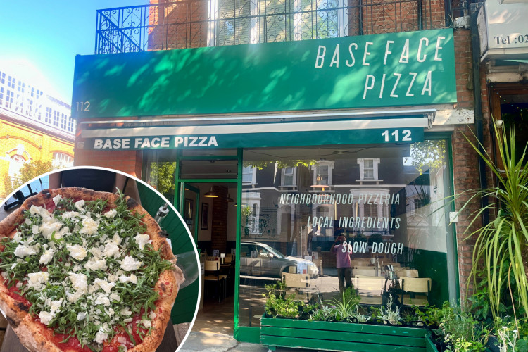 Base Face Pizza’s new Kew Road location offers 18-inch pies, local ingredients, and a commitment to “slow dough” (credit: Cesar Medina).