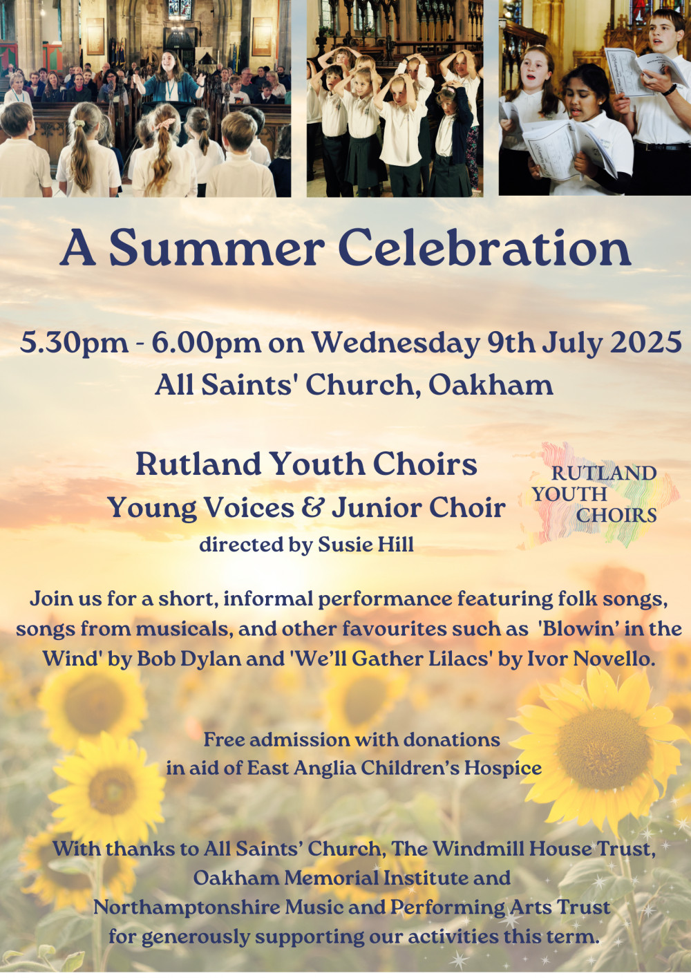 Rutland Youth Choirs: Summer Celebration Rutland Youth Choirs: Summer Celebration