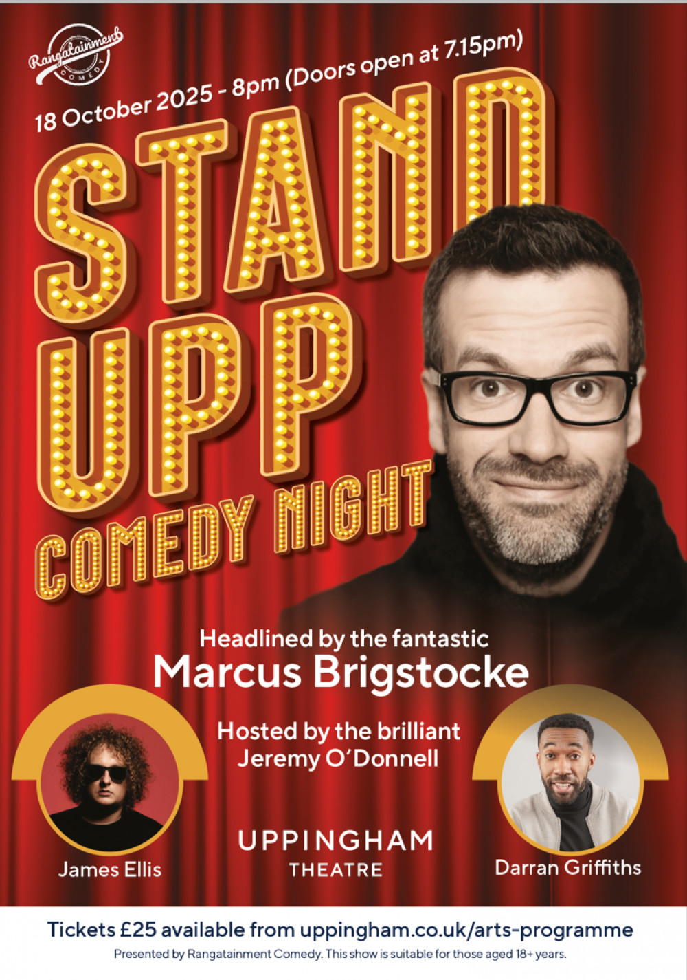 'Stand Upp' Comedy Evening - Headliner, Marcus Brigstoke 'Stand Upp' Comedy Evening - Headliner, Marcus Brigstoke