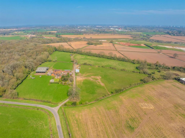 The land up for auction is all around Crackley Lane (image via RightMove)