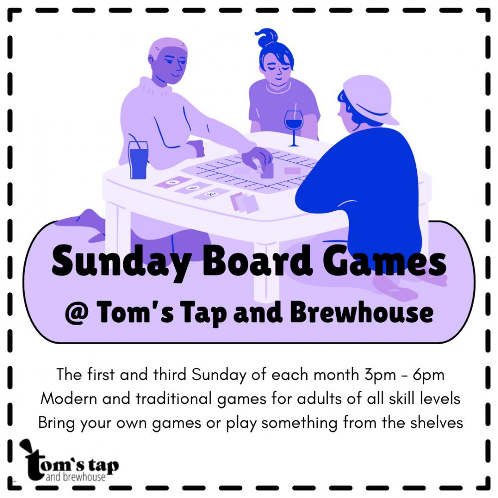 Sunday Board Games at Tom's Tap Sunday Board Games at Tom's Tap