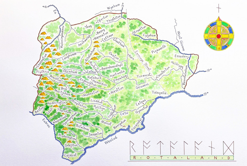 New map and illustrations reveal the discoveries of Project Rota in Rutland (Image: Paul Wiggin) New map and illustrations reveal the discoveries of Project Rota in Rutland (Image: Paul Wiggin)