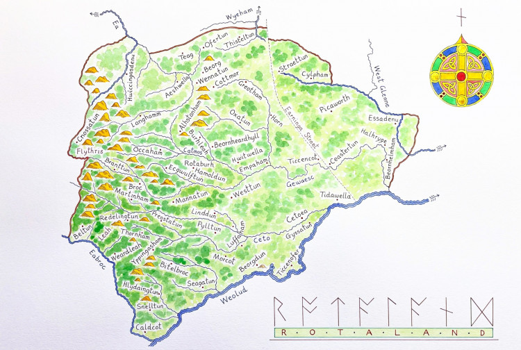 New map and illustrations reveal the discoveries of Project Rota in Rutland (Image: Paul Wiggin)